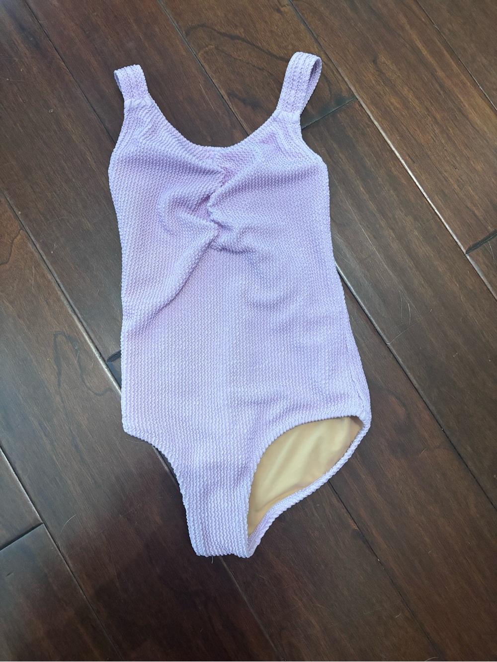 Crewcuts Lilac Textured One-Piece Swimsuit